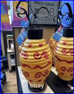 Disney Mad Tea Party Tabletop Light Vault Collection Yellow Mickey Lantern New