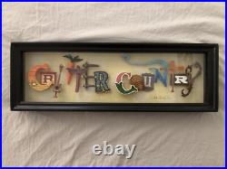 Disney Parks Critter Country Icon Letter Shadow Box Dave Avanzino Disneyland