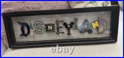 Disney Parks Dave Avanzino Shadow Box Disneyland 50th Anniversary Icon Letters