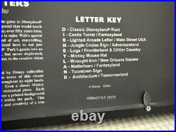 Disney Parks Dave Avanzino Shadow Box Disneyland 50th Anniversary Icon Letters