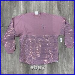 Disney Parks Disneyland 50th Anniversary Earidescent Sequins Spirit Jersey Mediu