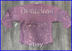 Disney Parks Disneyland 50th Anniversary Earidescent Sequins Spirit Jersey Mediu