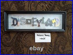 Disney Parks Disneyland Icon Letters Shadow Box Dave Avanzino 50th Anniversary