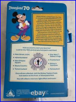 Disney Parks KEY TO DISNEYLAND 70TH ANNIVERSARY LOCKED WITH SILVER PIN