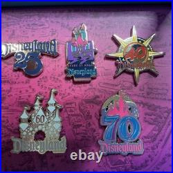 Disney Pin D23 Disneyland 70th Anniversary Legacy 7 Pin Set LE 1000 DLR