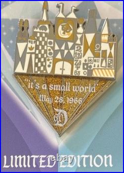 Disney Pin Disneyland 60th Diamond Anniversary Set Of 4 Small World Castle Space