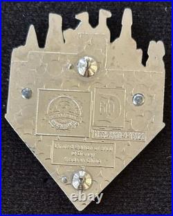 Disney Pin Disneyland 60th Diamond Anniversary Set Of 4 Small World Castle Space