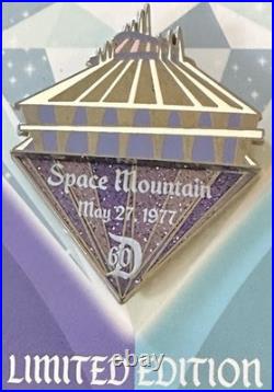 Disney Pin Disneyland 60th Diamond Anniversary Set Of 4 Small World Castle Space