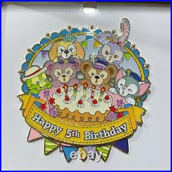 Disney Pin Duffy Olu gelatoni 5th anniversary shanghai disneyland Limited 500