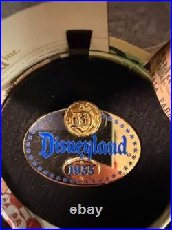 Disney Pin LE 555 Disneyland 1955 Time Capsule 4 Pin Set 55th Anniversary