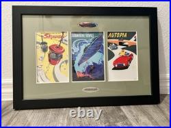 Disney Pins Disneyland 50th Anniversary Tomorrowland Framed 5 Pin Set Posters