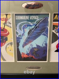 Disney Pins Disneyland 50th Anniversary Tomorrowland Framed 5 Pin Set Posters