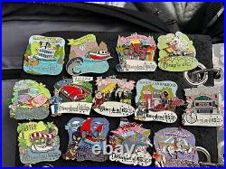 Disney Pins Full set of 13 Disneyland 65th Pins Authentic. Backer Cards Included