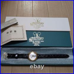 Disney Resort Line 3rd Anniversary Collectible Watch Mickey Battery Dead Unused