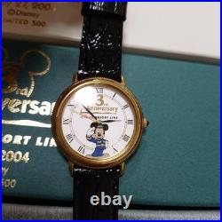 Disney Resort Line 3rd Anniversary Collectible Watch Mickey Battery Dead Unused