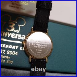 Disney Resort Line 3rd Anniversary Collectible Watch Mickey Battery Dead Unused