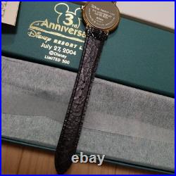 Disney Resort Line 3rd Anniversary Collectible Watch Mickey Battery Dead Unused