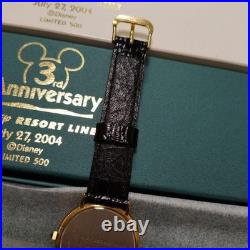 Disney Resort Line 3rd Anniversary Collectible Watch Mickey Battery Dead Unused