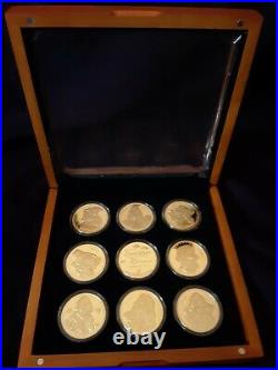Disney SNOW WHITE 24Kt Gold Plated Coins 70th Anniversary Set No. 1407