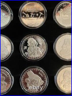 Disney Snow White Silver Plated Coins Set 70th Anniversary RARE Limited Edition