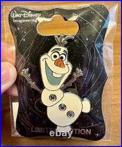 Disney WDI Disneyland 60th Anniversary Diamond Character LE 250 60 Pin Olaf