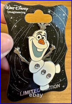 Disney WDI Disneyland 60th Anniversary Diamond Character LE 250 60 Pin Olaf