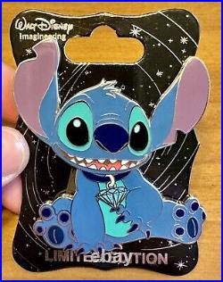 Disney WDI Disneyland 60th Anniversary Diamond Character LE 250 60 Pin Stitch