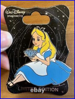Disney WDI Disneyland 60th Anniversary Diamond Character LE 250 HTF Pin Alice Disney WDI Disneyland 60th Anniversary Diamond Character LE 250 HTF Pin Alice