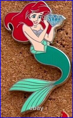 Disney WDI Disneyland 60th Anniversary Diamond Character LE 250 Pin Ariel (B)