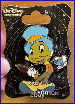 Disney WDI Disneyland 60th Anniversary Diamond LE 250 60 Pin Jiminy Cricket