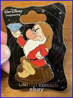Disney WDI Disneyland 60th Anniversary Diamond LE 250 Pin Grumpy 7 Dwarves Dwarf Disney WDI Disneyland 60th Anniversary Diamond LE 250 Pin Grumpy 7 Dwarves Dwarf