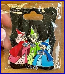 Disney WDI Disneyland 60th Diamond LE 250 Pin Flora Fauna Merrywether Fairies