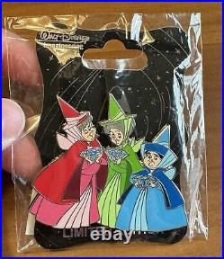 Disney WDI Disneyland 60th Diamond LE 250 Pin Flora Fauna Merrywether Fairies