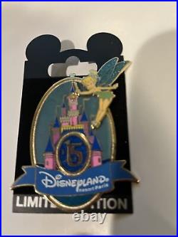 Disney WDI Imagineering Disneyland Paris 15th anniversary pin Tinker Bell