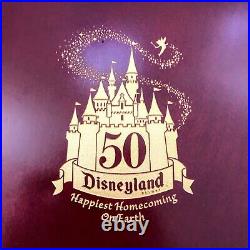 Disney Wood Photo Album Disneyland 50th Anniversary Rare Collectible Ltd Ed Book