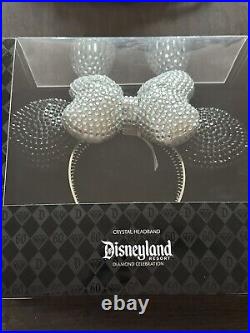 Disney disneyland 60th anniversary SWAROVSKI CRYSTAL minnie mouse ears headband