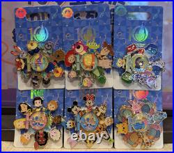 Disney pin authentic 2026 spinner 6 pins shanghai disneyland 10th anniversary