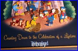 Disneyland 2005 Counting Down to the Celebration of a Lifetime Framed LE PIN SET