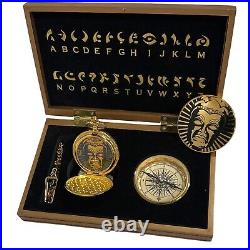 Disneyland 2005 Indiana Jones 10th Anniversary Boxed Watch & Compass Set RARE