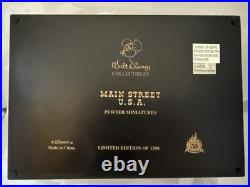 Disneyland 2005 Main Street Pewter Miniature Set 50th Anniversary LE 1500 Rare