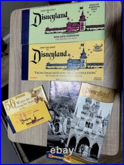 Disneyland 2005 Ticket Book 50th Anniversary Main Gate Admission Ticket Lot
