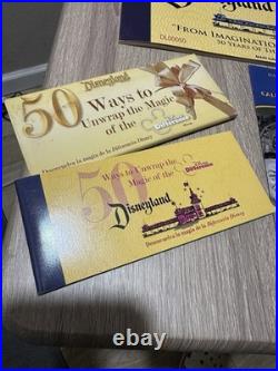 Disneyland 2005 Ticket Book 50th Anniversary Main Gate Admission Ticket Lot