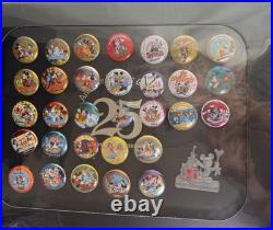 Disneyland 25Th Anniversary Mini Pin Badge Collection