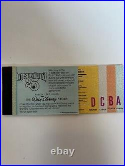 Disneyland 25th Anniversary Lot of Tickets Books and Guide 1980