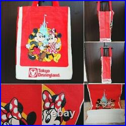 Disneyland 25th Anniversary Shopping Bag Design Reprint Tote Red