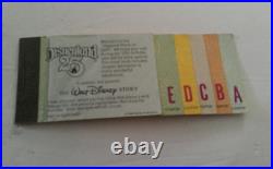 Disneyland 25th Anniversary Ticket booklet 1980 A, B, C, D, E # T387849