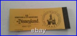 Disneyland 25th Anniversary Ticket booklet 1980 A, B, C, D, E # T387849