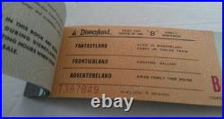 Disneyland 25th Anniversary Ticket booklet 1980 A, B, C, D, E # T387849