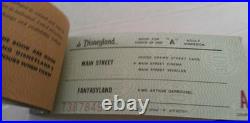 Disneyland 25th Anniversary Ticket booklet 1980 A, B, C, D, E # T387849