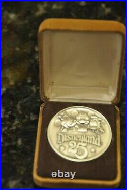 Disneyland 25th Anniversary Tmi 1/10 Silver Filled Coin